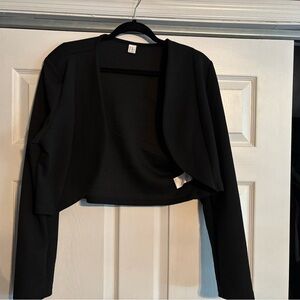 Black Cropped Blazer